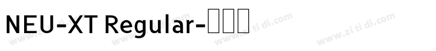 NEU-XT Regular字体转换